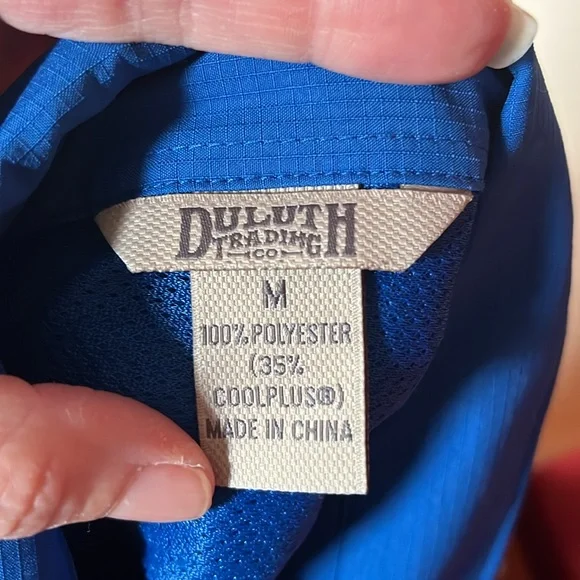 BNWOT royal blue Duluth Trading Co. long sleeve shirt - Picture 12 of 16